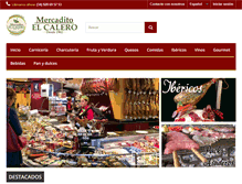 Tablet Screenshot of mercaditoelcalero.com